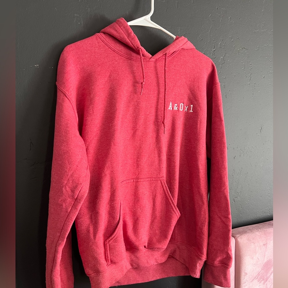 Nurselife RN red A&O x1 hooded sweatshirt